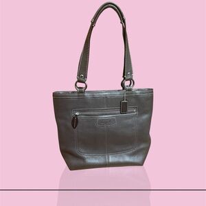 Coach Dark Brown Leather Penelope Tote